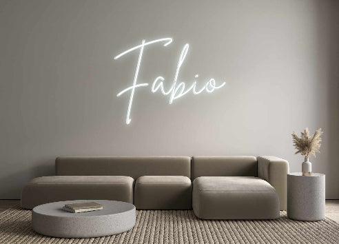 Konfigurierter Neonsign Fabio