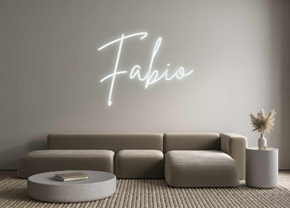 Konfigurierter Neonsign Fabio