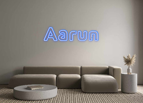 Konfigurierter Neonsign Aarun