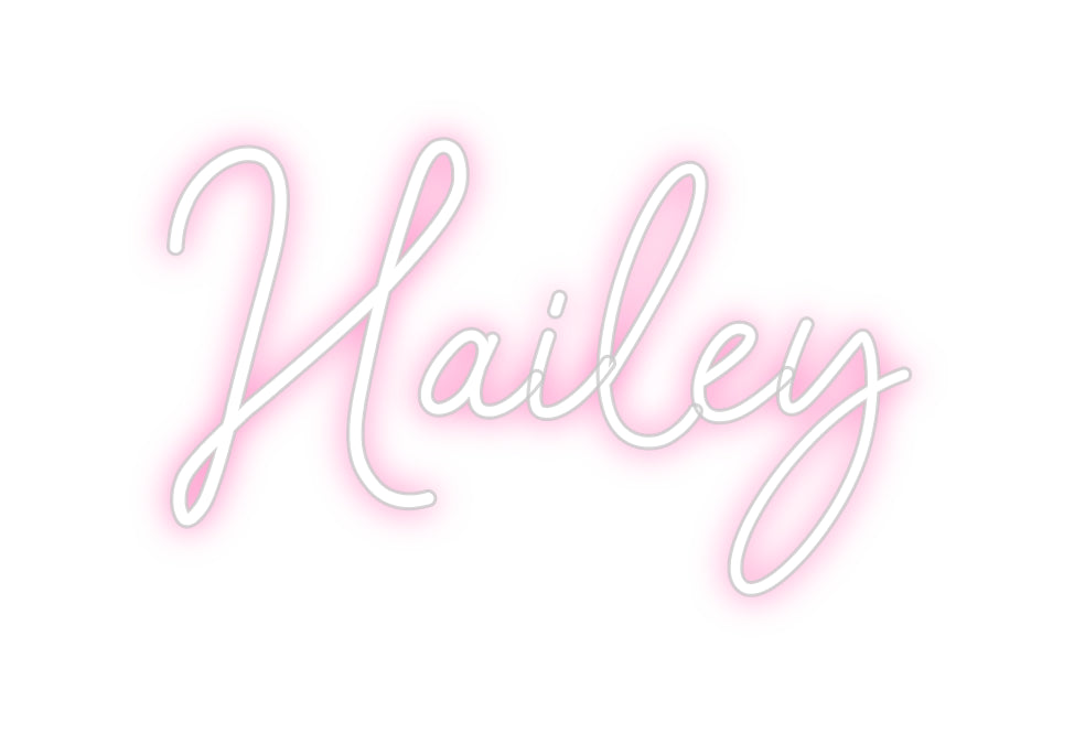 Konfigurierter Neonsign Hailey