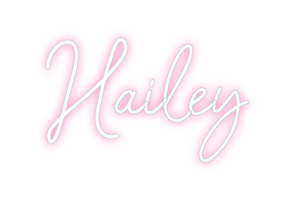 Konfigurierter Neonsign Hailey