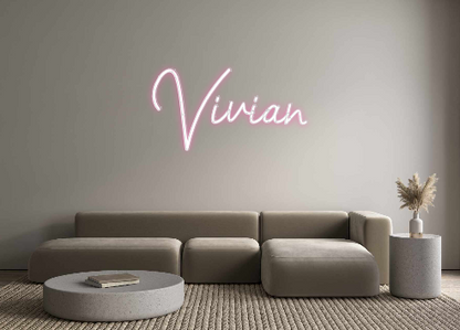 Konfigurierter Neonsign Vivian