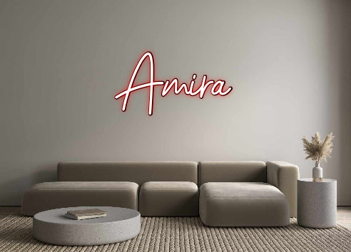 Konfigurierter Neonsign Amira