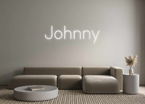 Konfigurierter Neonsign Johnny