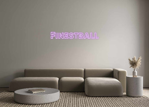 Konfigurierter Neonsign Finestball