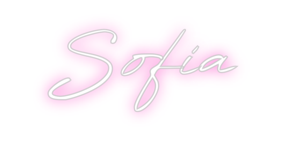 Konfigurierter Neonsign Sofia