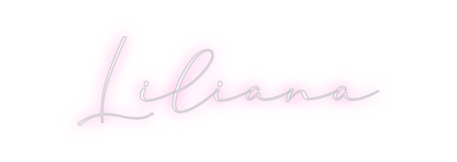 Konfigurierter Neonsign Liliana