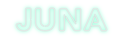 Konfigurierter Neonsign JUNA