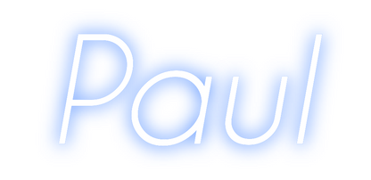 Konfigurierter Neonsign Paul