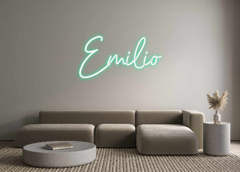 Konfigurierter Neonsign Emilio