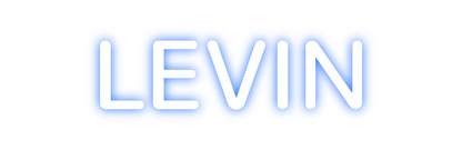 Konfigurierter Neonsign LEVIN