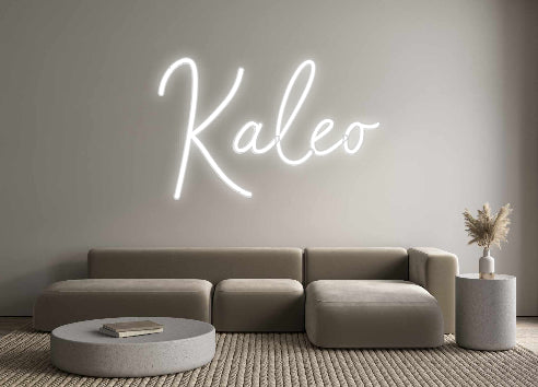 Konfigurierter Neonsign Kaleo