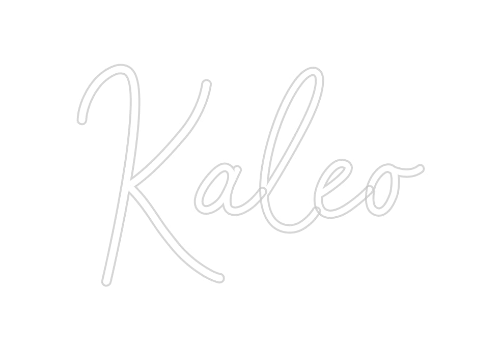 Konfigurierter Neonsign Kaleo