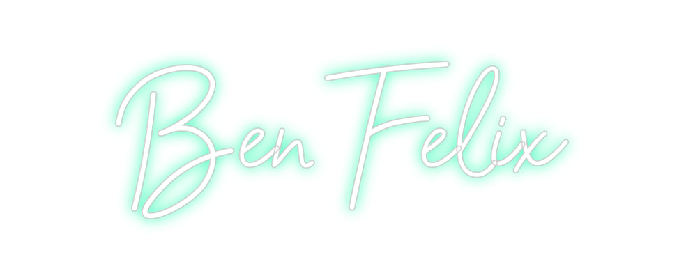 Konfigurierter Neonsign Ben Felix