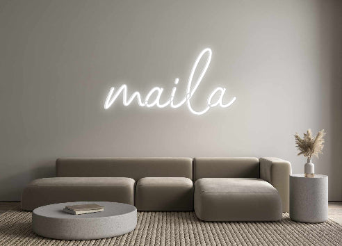 Konfigurierter Neonsign maila