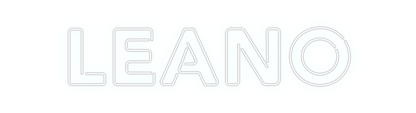 Konfigurierter Neonsign LEANO