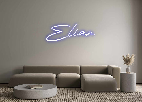 Konfigurierter Neonsign Elian