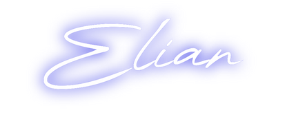 Konfigurierter Neonsign Elian