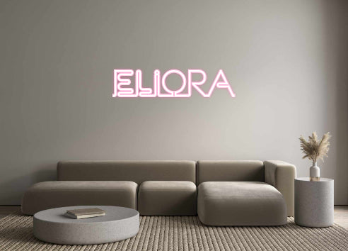 Konfigurierter Neonsign Eliora