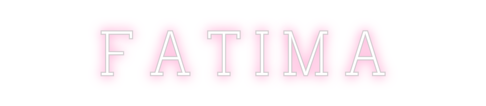 Konfigurierter Neonsign Fatima