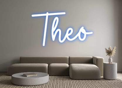Konfigurierter Neonsign Theo