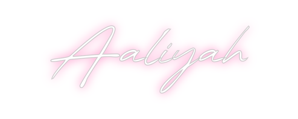 Konfigurierter Neonsign Aaliyah