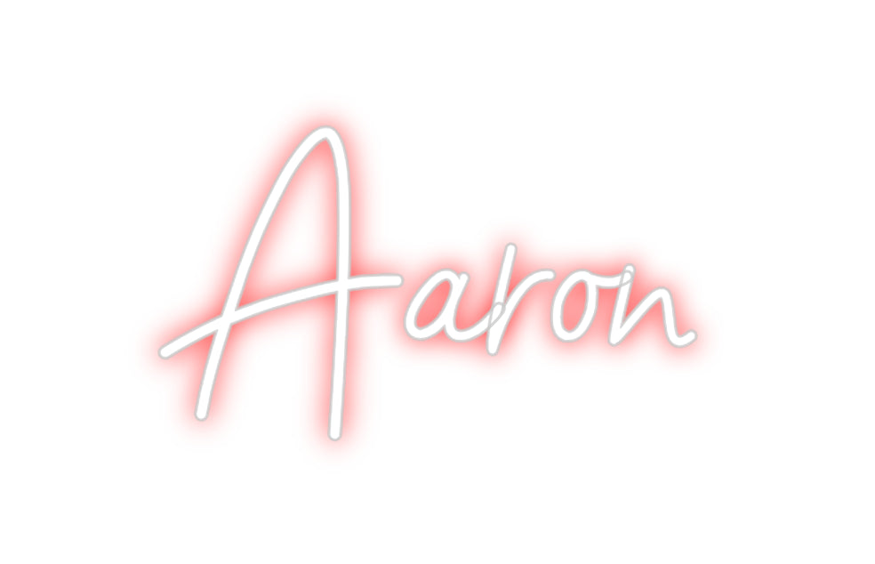 Konfigurierter Neonsign Aaron