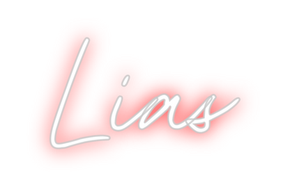 Konfigurierter Neonsign Lias