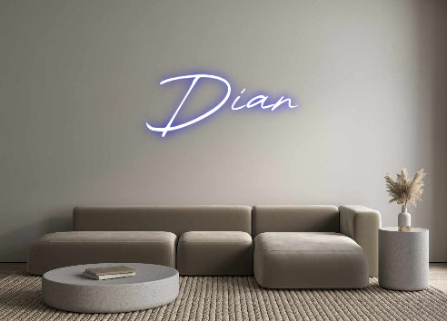 Konfigurierter Neonsign Dian