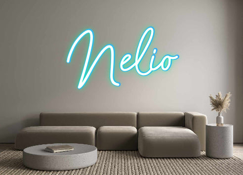 Konfigurierter Neonsign Nelio