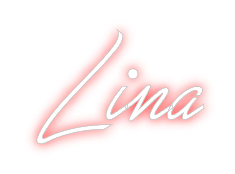 Konfigurierter Neonsign Lina