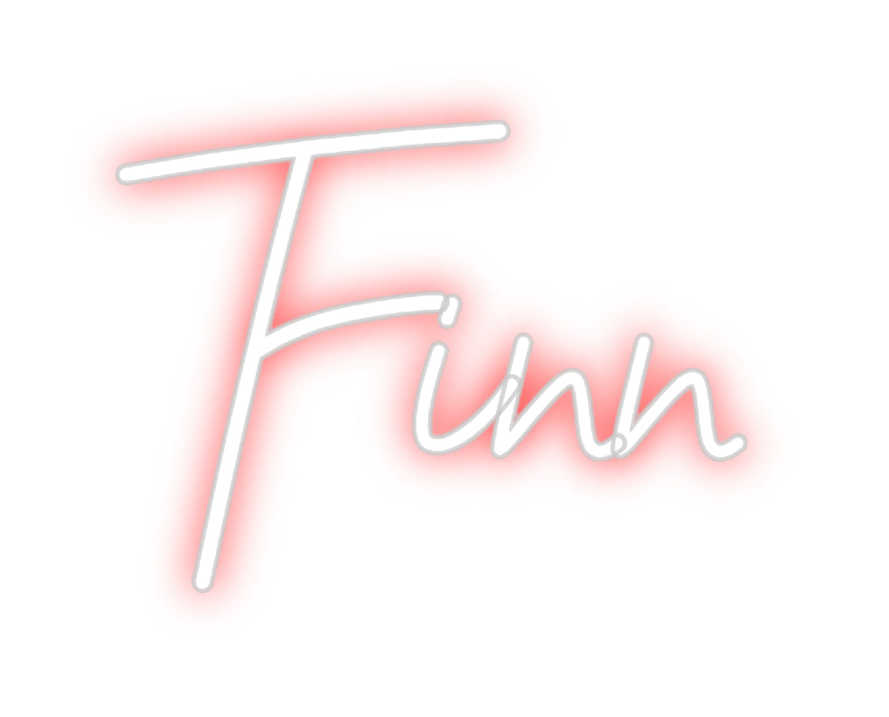 Konfigurierter Neonsign Finn