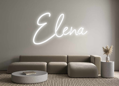 Konfigurierter Neonsign Elena