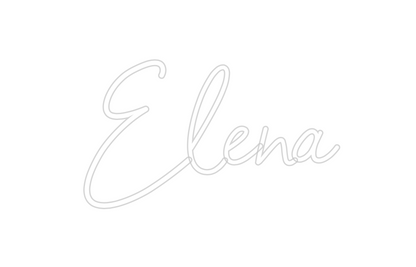 Konfigurierter Neonsign Elena