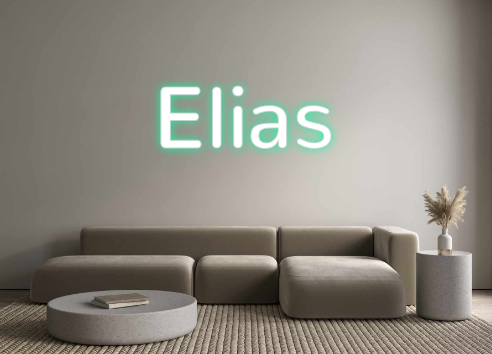 Konfigurierter Neonsign Elias