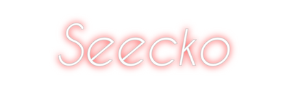 Konfigurierter Neonsign Seecko