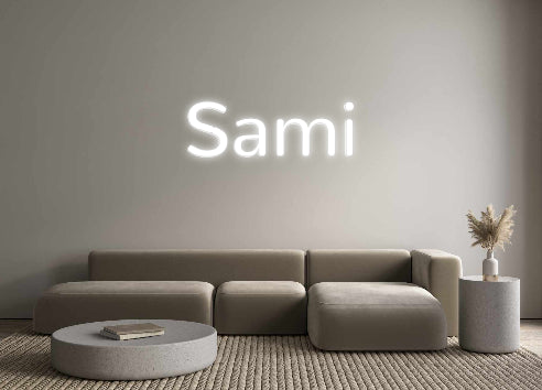 Konfigurierter Neonsign Sami