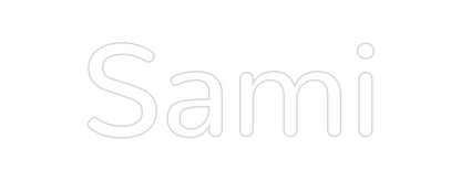Konfigurierter Neonsign Sami