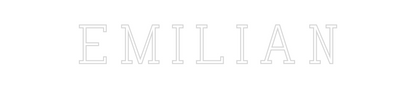 Konfigurierter Neonsign Emilian