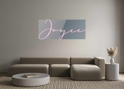 Konfigurierter Neonsign Joyce