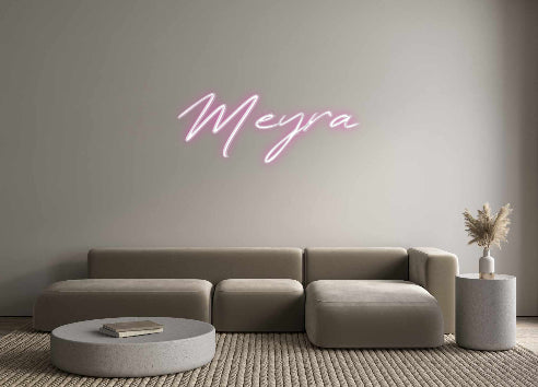 Konfigurierter Neonsign Meyra