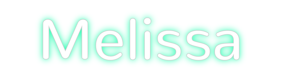 Konfigurierter Neonsign Melissa
