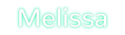 Konfigurierter Neonsign Melissa