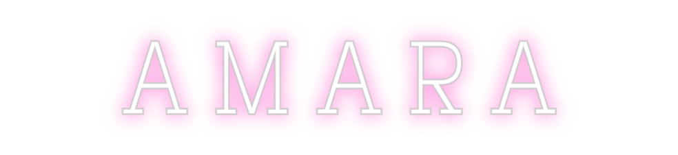 Konfigurierter Neonsign AMARA