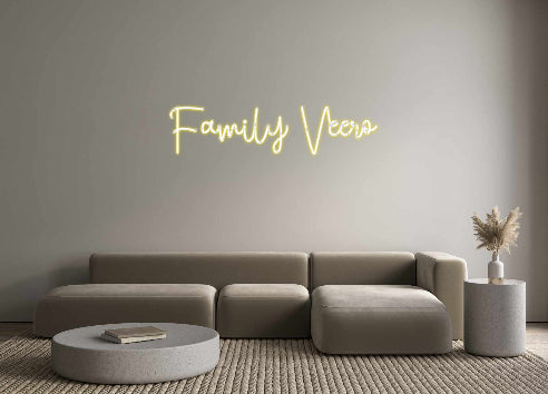 Konfigurierter Neonsign Family Veero