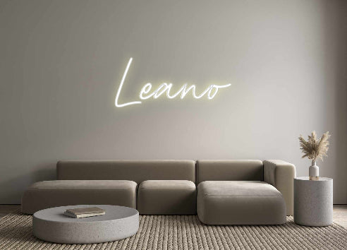 Konfigurierter Neonsign Leano