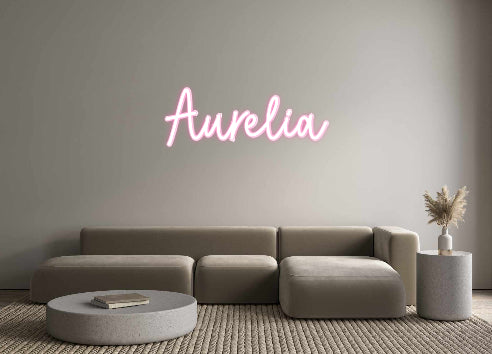 Konfigurierter Neonsign Aurelia