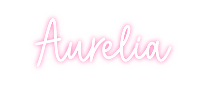 Konfigurierter Neonsign Aurelia