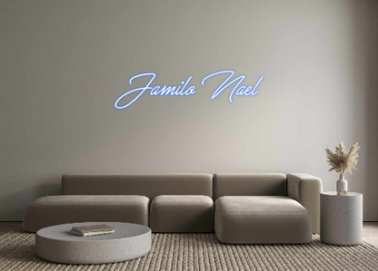 Konfigurierter Neonsign Jamilo Nael