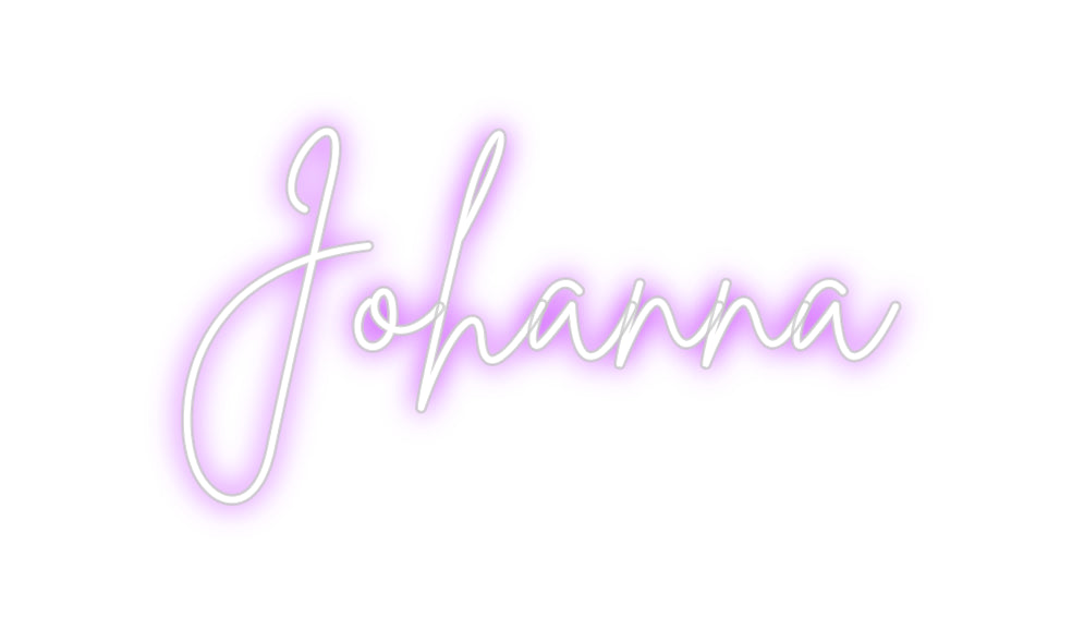 Konfigurierter Neonsign Johanna